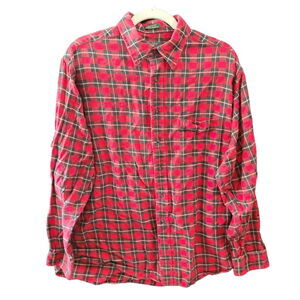 Club Room Mens Button Up Shirt Multicolor Size XL 100% Cotton Missing Button